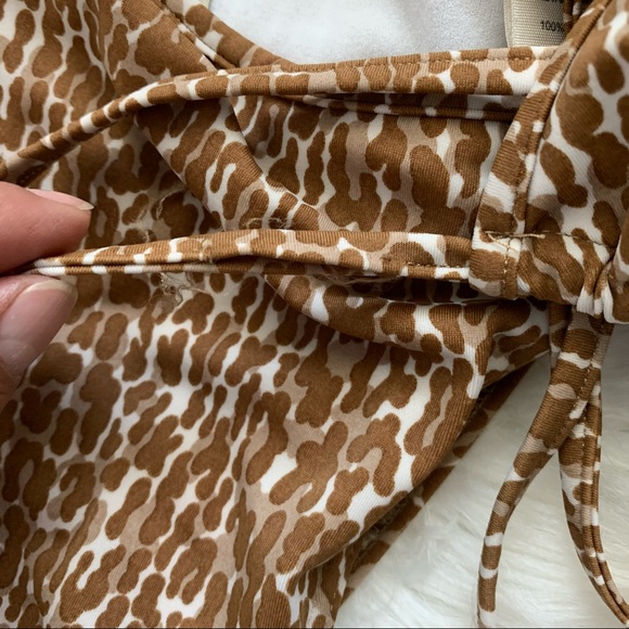 Burberry Animal Print Triangle Bikini - Picture 4 of 11